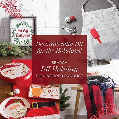 DII Home Essentials 100% Polyester, Machine Washable, Shabby Chic, Vintage Tablecloth or Overlay 63" Round, Floral Lace