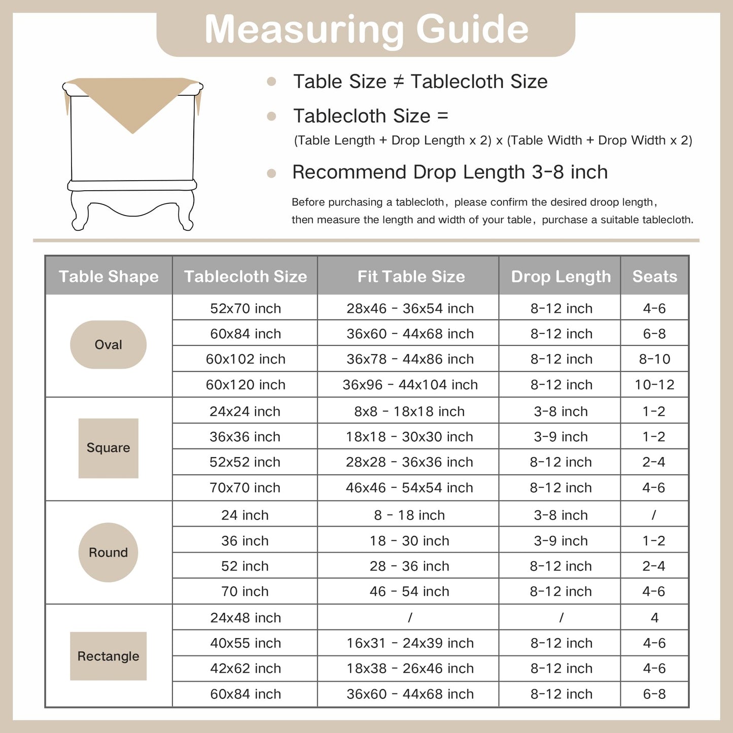 Wolkemer Small Square Tablecloth Elegant White Lace Jacquard Round Doily Tablecloths Table Topper Decoration Cover for Home Dresser Scarf and Table Centerpiece 24 x 24 Inch