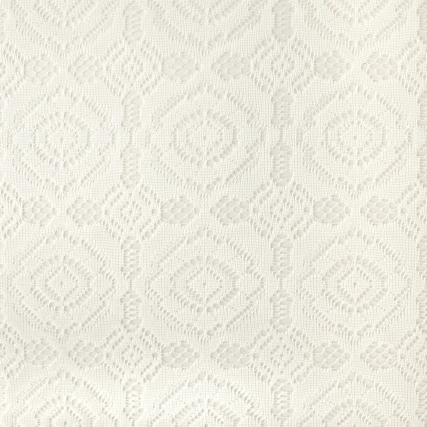 DII Home Essentials 100% Polyester, Machine Washable, Shabby Chic, Vintage Tablecloth or Overlay 63" Round, Floral Lace