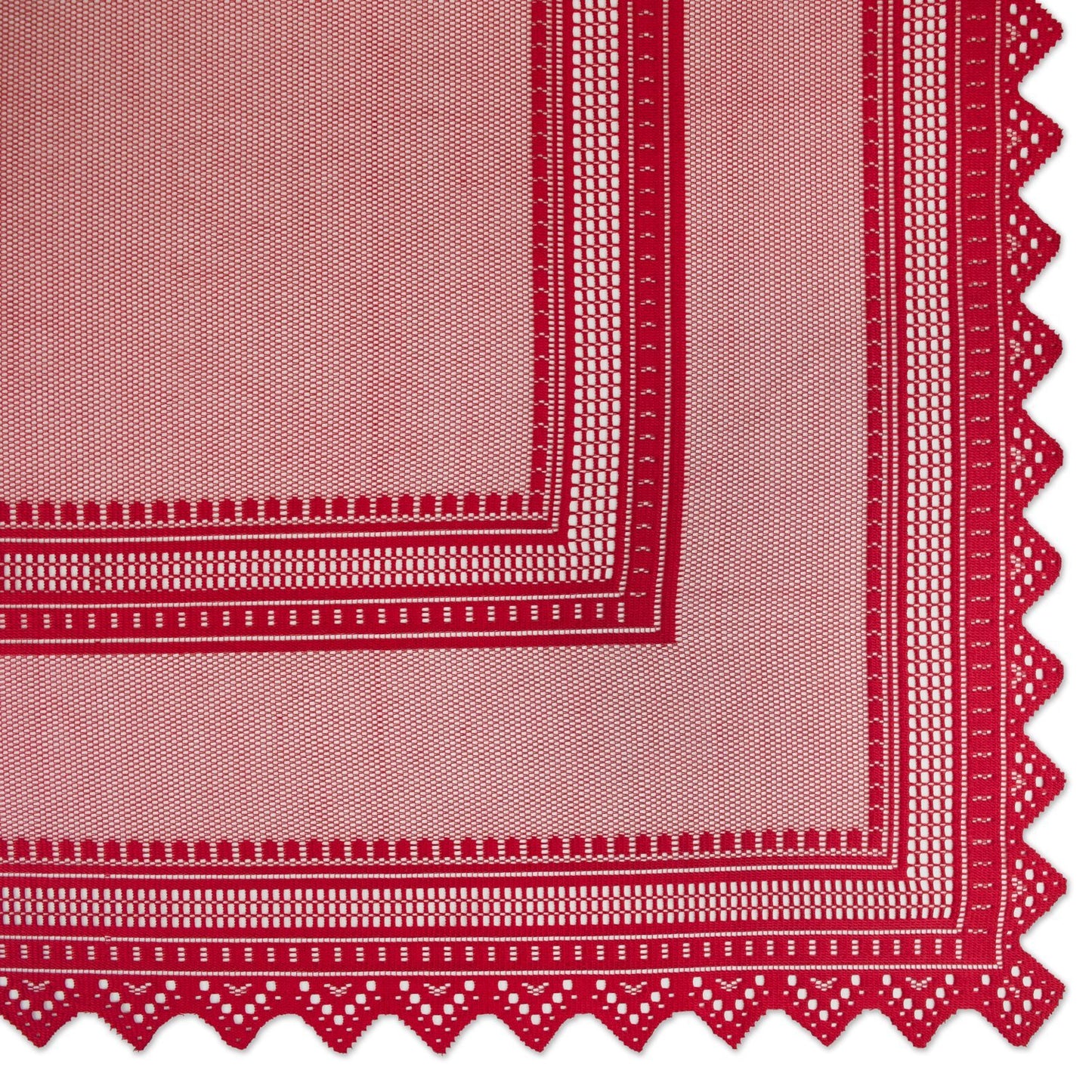 DII Home Essentials 100% Polyester, Machine Washable, Shabby Chic, Vintage Tablecloth or Overlay 63" Round, Floral Lace