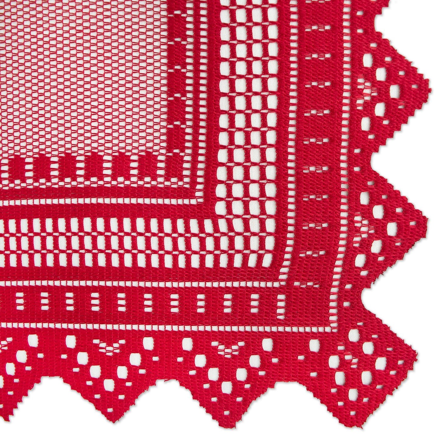 DII Home Essentials 100% Polyester, Machine Washable, Shabby Chic, Vintage Tablecloth or Overlay 63" Round, Floral Lace